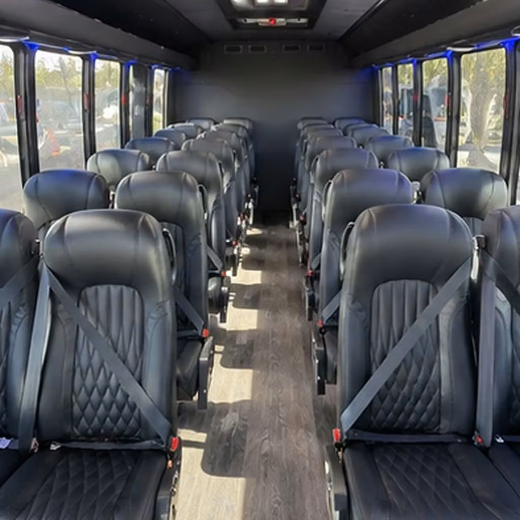 28 passenger minibus interior