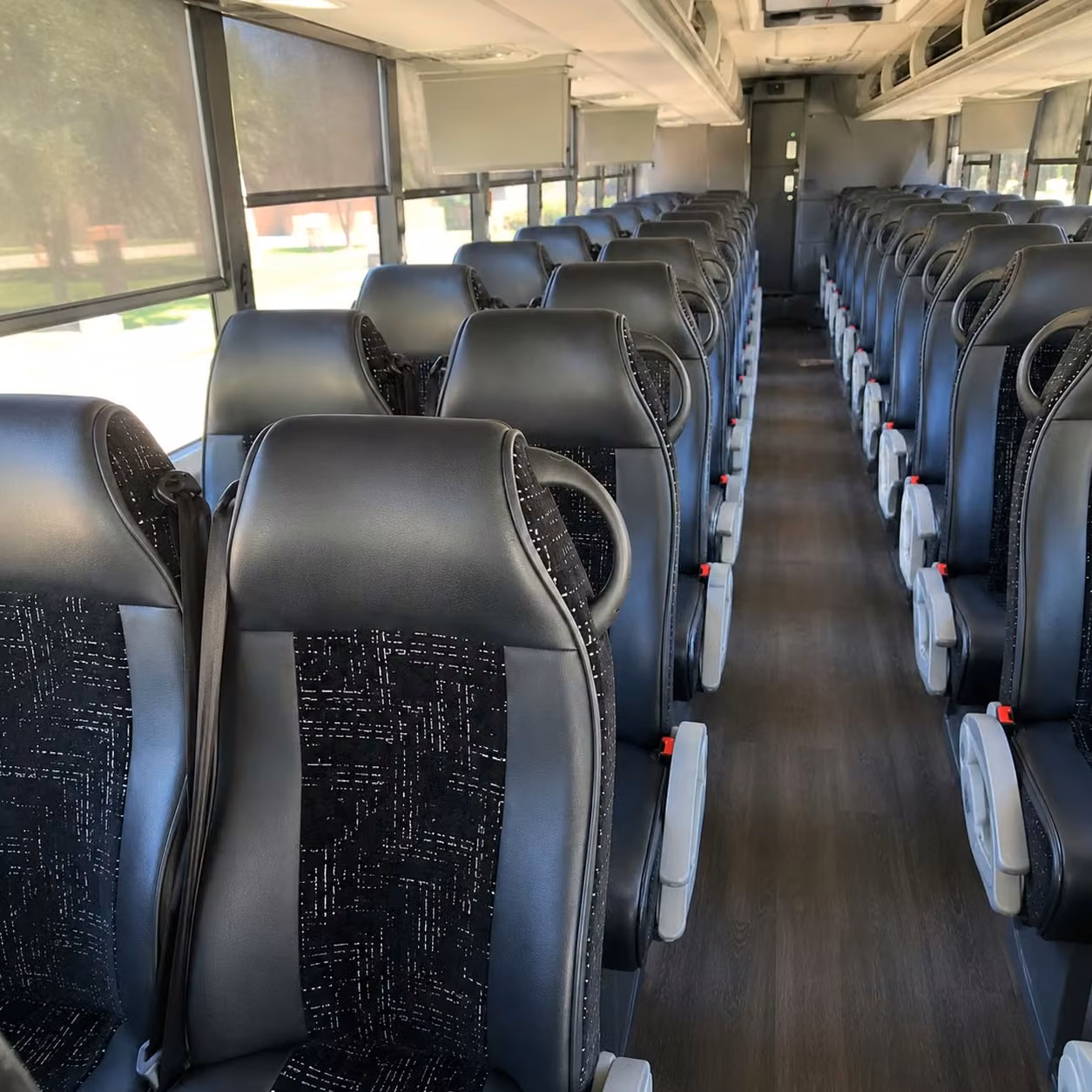 wake forest charter bus interior